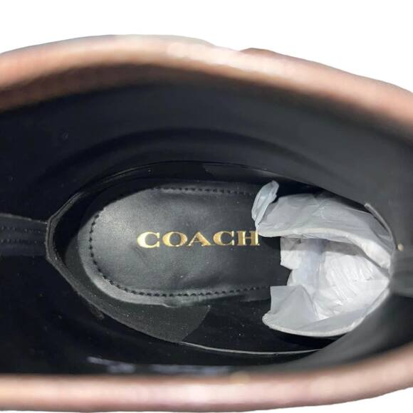 Coach Signature Margot Heeled Bootie Ankle Boots Size 7.5 New - Picture 8 of 9